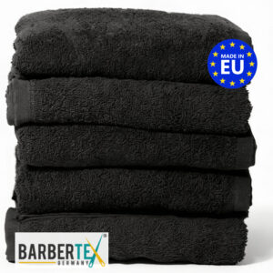 Friseurhandtuch schwarz 50 x 90 cm fleckenabweisend