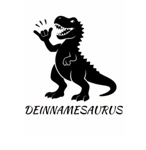 Friseurumhang Dino mit eigenem Namen