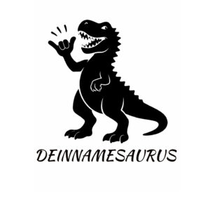 Friseurumhang Dino mit eigenem Namen