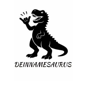 Friseurumhang Dino mit eigenem Namen